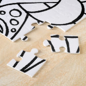 Kleur ik zwart en wit legpuzzel (Zijkant)