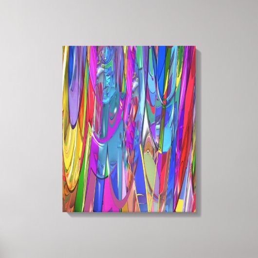 Kleur in beweging canvas afdruk (Voorkant)