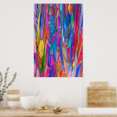 Kleur in beweging poster (Keuken)