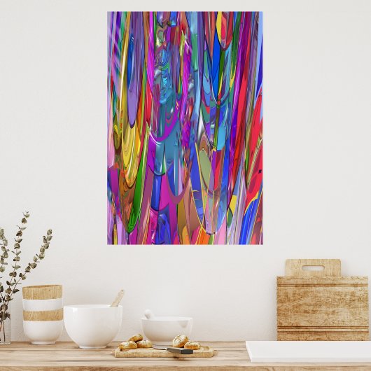 Kleur in beweging poster (Keuken)