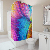 Kleur in bewegingsreeks. Abstract ontwerp van Fl Douchegordijn (In situ)