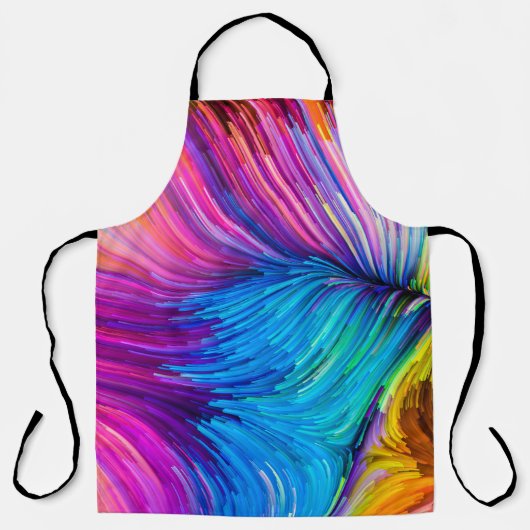 Kleur in bewegingsreeks. Abstract ontwerp van Fl Schort (Voorkant)