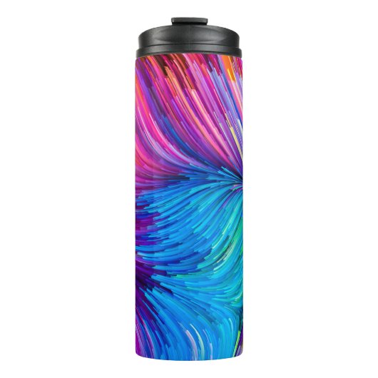Kleur in bewegingsreeks. Abstract ontwerp van Fl Thermosbeker (Voorkant)