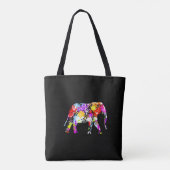 Kleur in een schuine streep over de Canvas tas (Achterkant)