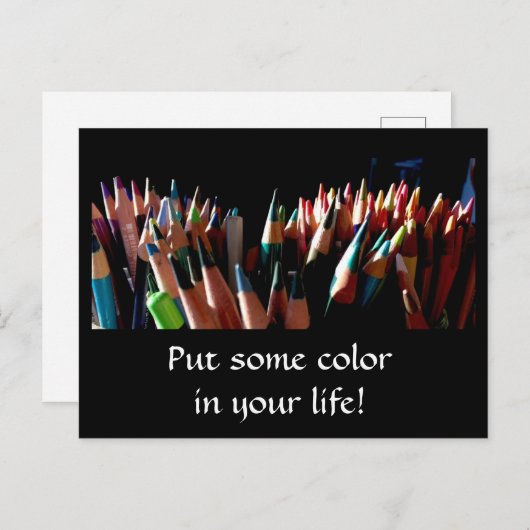 Kleur in je leven Postcrossing Briefkaart (Voorkant / Achterkant)