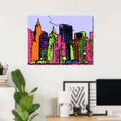 Kleur in mijn stad poster (Thuiskantoor)