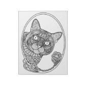 Kleur-it-pad — CAT — groot Notitieblok (Gedraaid)