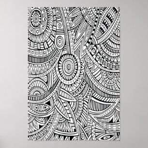 Kleur IT Poster Abstract Patroon