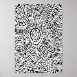 Kleur IT Poster Abstract Patroon