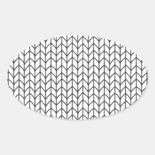 KLEUR JE EIGEN Breien Ovale Stickers