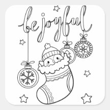 Kleur je eigen kerstpinguïn in een kous