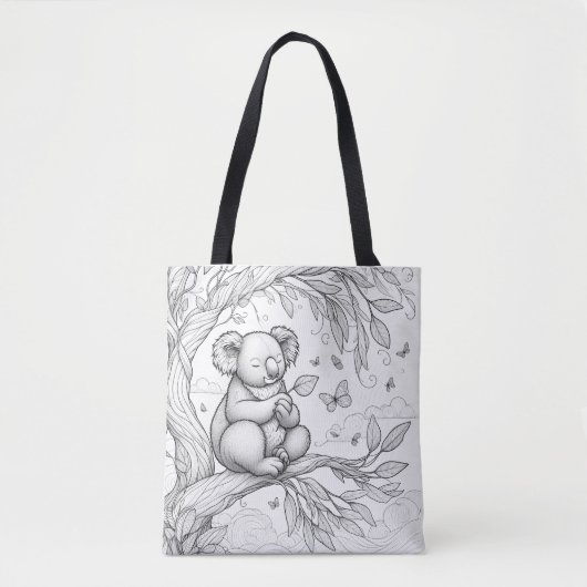 Kleur je eigen Koala Tas (Voorkant)
