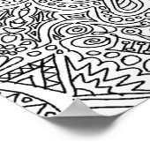 Kleur je eigen Mandala! Poster (Hoek)