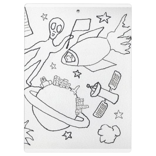 Kleur je eigen ruimte klembord (Achterkant)