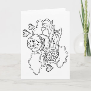 KLEUR JE EIGEN Valentijnskaart Feestdagen Kaart