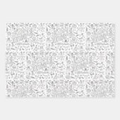 Kleur je eigen verjaardagscadeau inpakpapier (Voorkant 3)