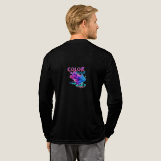 Kleur Je Wereld Kleurrijke Rook Grafische T-Shirt