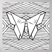 Kleur jezelf of Hanging als een Black & White Art Poster (Voorkant)