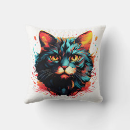 Kleur kat kussen