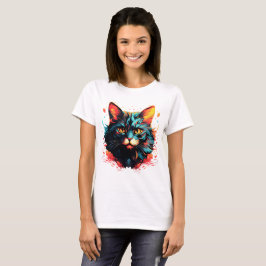 Kleur kat t-shirt