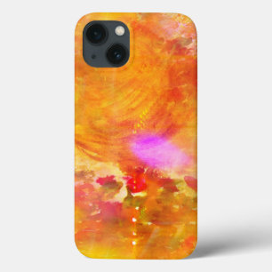 kleur kunst naadloze achtergrond geel, oranje iPhone 13 hoesje