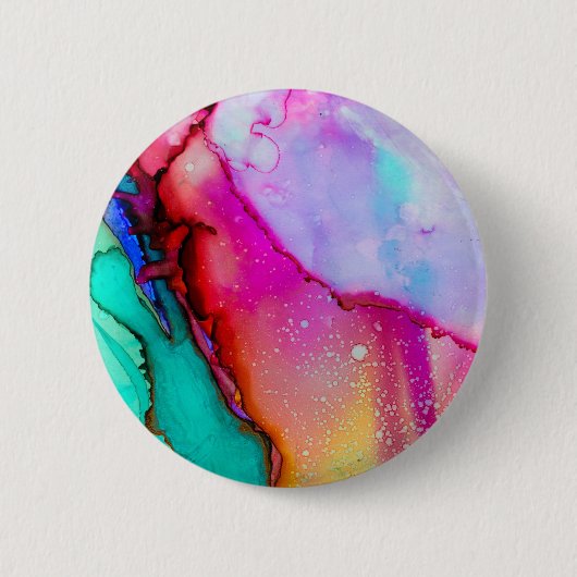 Kleur Mashup Ronde Button 5,7 Cm (Voorkant)