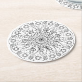 kleur me daisy flower onderzetter (Gebogen)