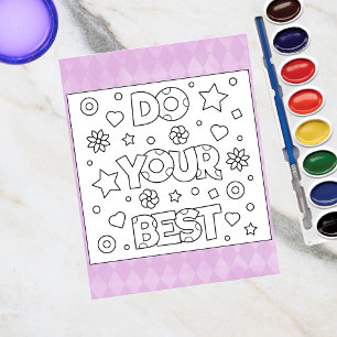 Kleur me doe je best   Inspire-activiteit Kaarten