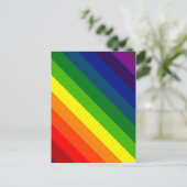 KLEUR ME EEN RAINBOW (Striped design) ~ Briefkaart (Staand voorkant)