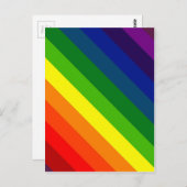 KLEUR ME EEN RAINBOW (Striped design) ~ Briefkaart (Voorkant / Achterkant)