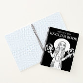 Kleur me in anime heks Engelse school Notitieboek (Binnen)