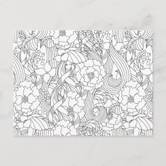 Kleur me in B4 met jasmine ・ Aangepast Briefkaart (Voorkant)