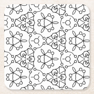 kleur me kaleidoscoop onderzetter