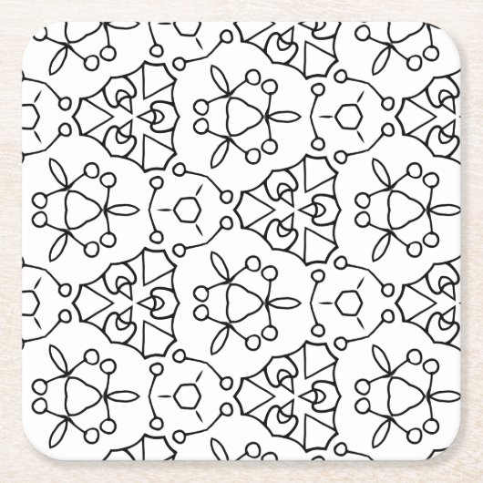 kleur me kaleidoscoop onderzetter (Voorkant)