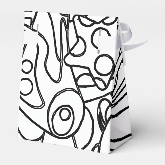 Kleur me Kleurplaten Party Gast Bedankdoosjes (Achterkant)