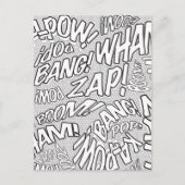 Kleur Me Leuk Retro Strip Pop Art Briefkaart (Voorkant)