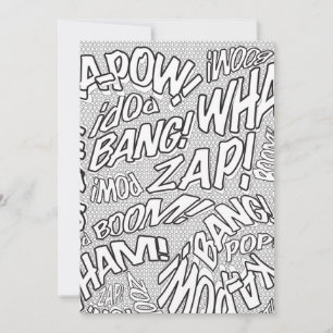 Kleur Me Leuke Retro Stripboek Pop Art Kaart
