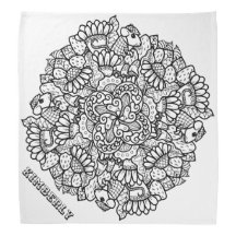 kleur me mandala cartoon muis aardbeienbloem