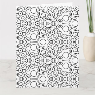 kleur me mod wenskaart kaart