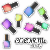 Kleur Me  Nagellak Make-up Sweet Sticker (Voorkant)