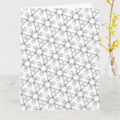 kleur me sterren en pijlen wenskaart kaart (Gele Bloem)