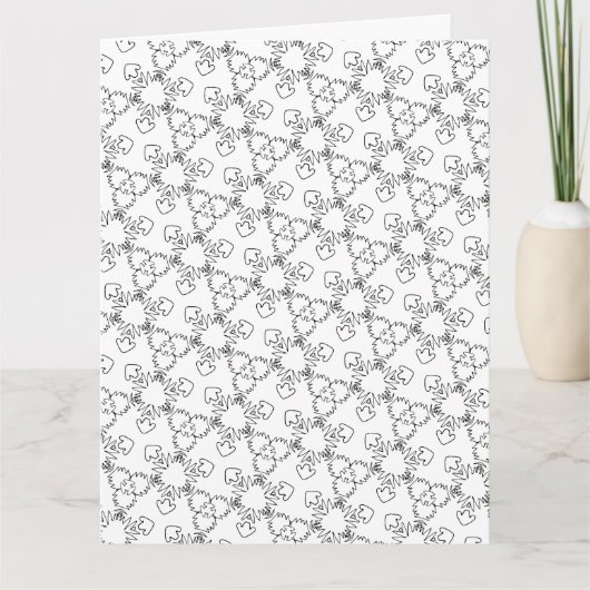 kleur me sterren en pijlen wenskaart kaart (Voorkant)