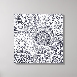 Kleur me - Verpakt Canvas (Gloss) Afdruk