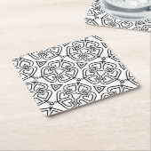 Kleur me vlinder harten onderzetter (Schuin)