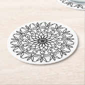 kleur me zonnebloem - onderzetter (Gebogen)