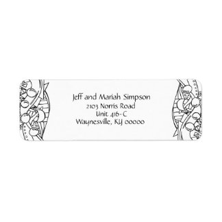 Kleur me zwart-wit één etiket