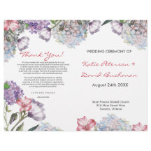 Kleur met handbeschilderd water, hydrangea bruilof