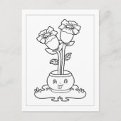 Kleur mij Dubbele affodils | ActiviteitenKaarten Briefkaart (Voorkant)