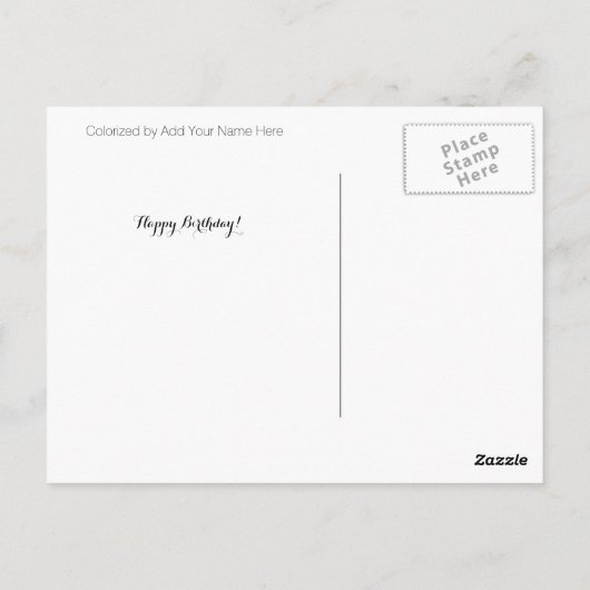 Kleur mij in B4-posey ・ Aangepast Briefkaart (Achterkant)