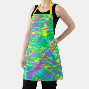 Kleur Mijn Dromen Krabbelpatroon Expressieve kunst Schort